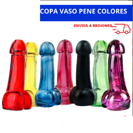 Copa vaso Pene 15cm COLORES / 110M